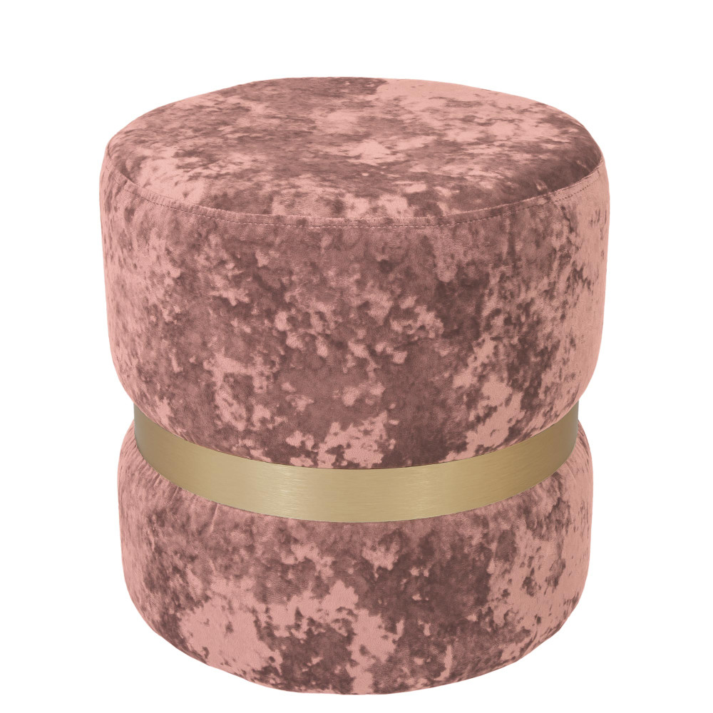 Taburet Ring - inel auriu - stofa E45 - roz Taburet Ring - inel auriu - stofa E45 - roz