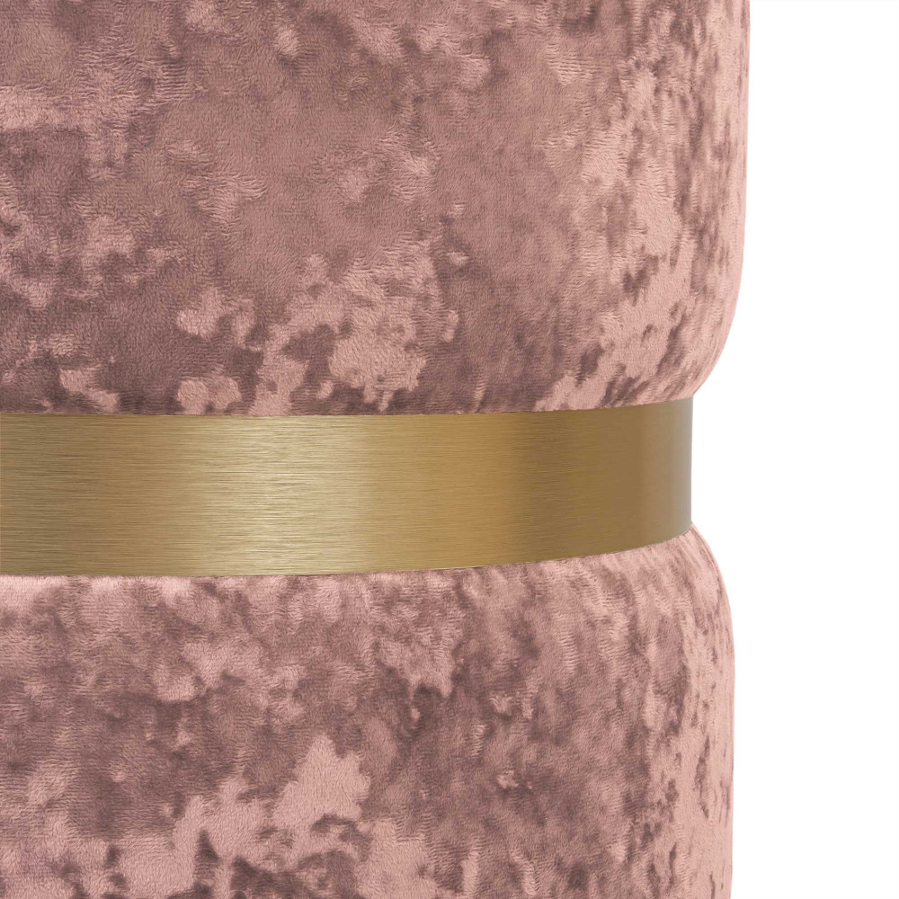 Taburet Ring - inel auriu - stofa E45 - roz Taburet Ring - inel auriu - stofa E45 - roz