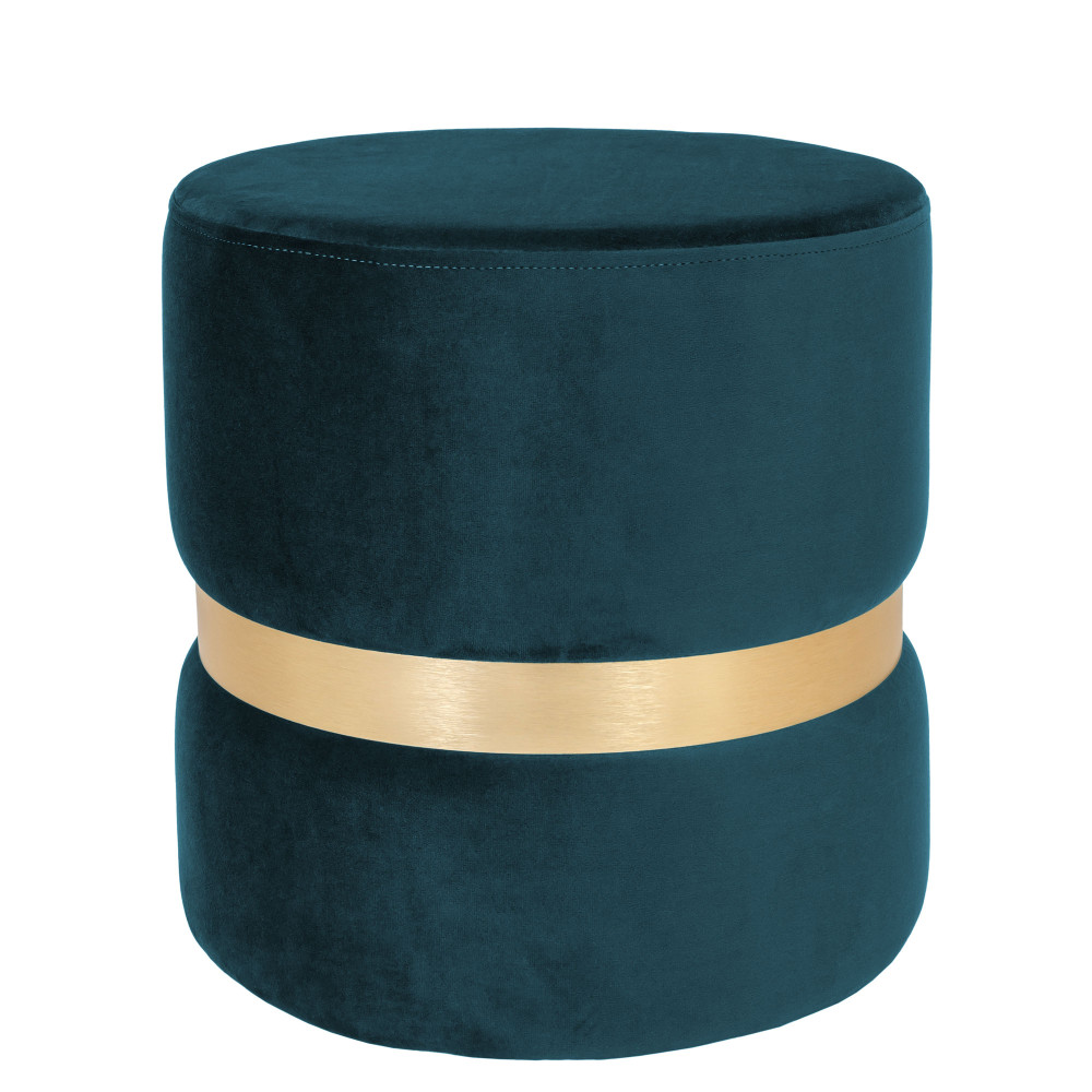Taburet Ring - inel auriu - stofa H13 - turcoaz