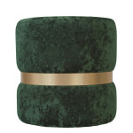 Taburet Ring - inel auriu - stofa E57 - verde