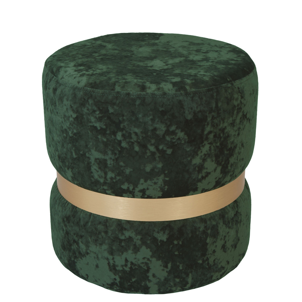 Taburet Ring - inel auriu - stofa E57 - verde