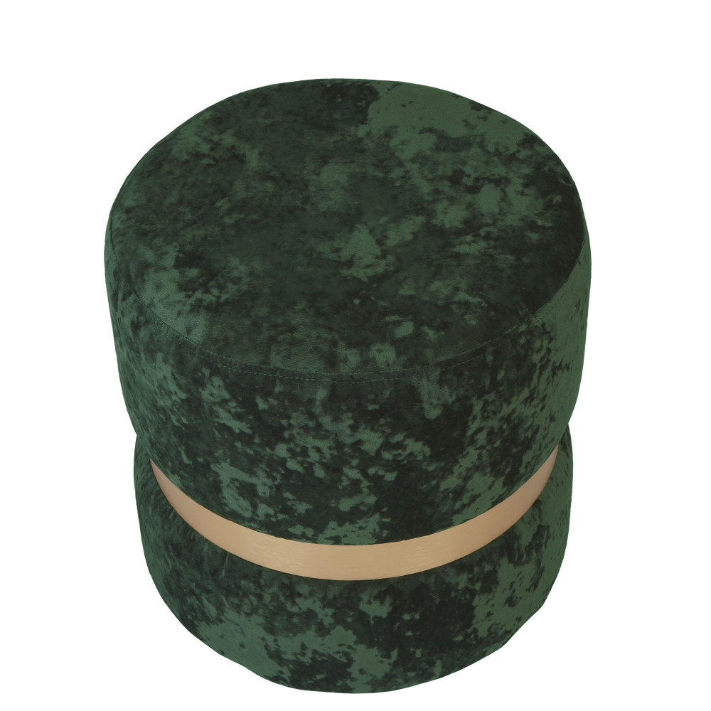 Taburet Ring - inel auriu - stofa E57 - verde