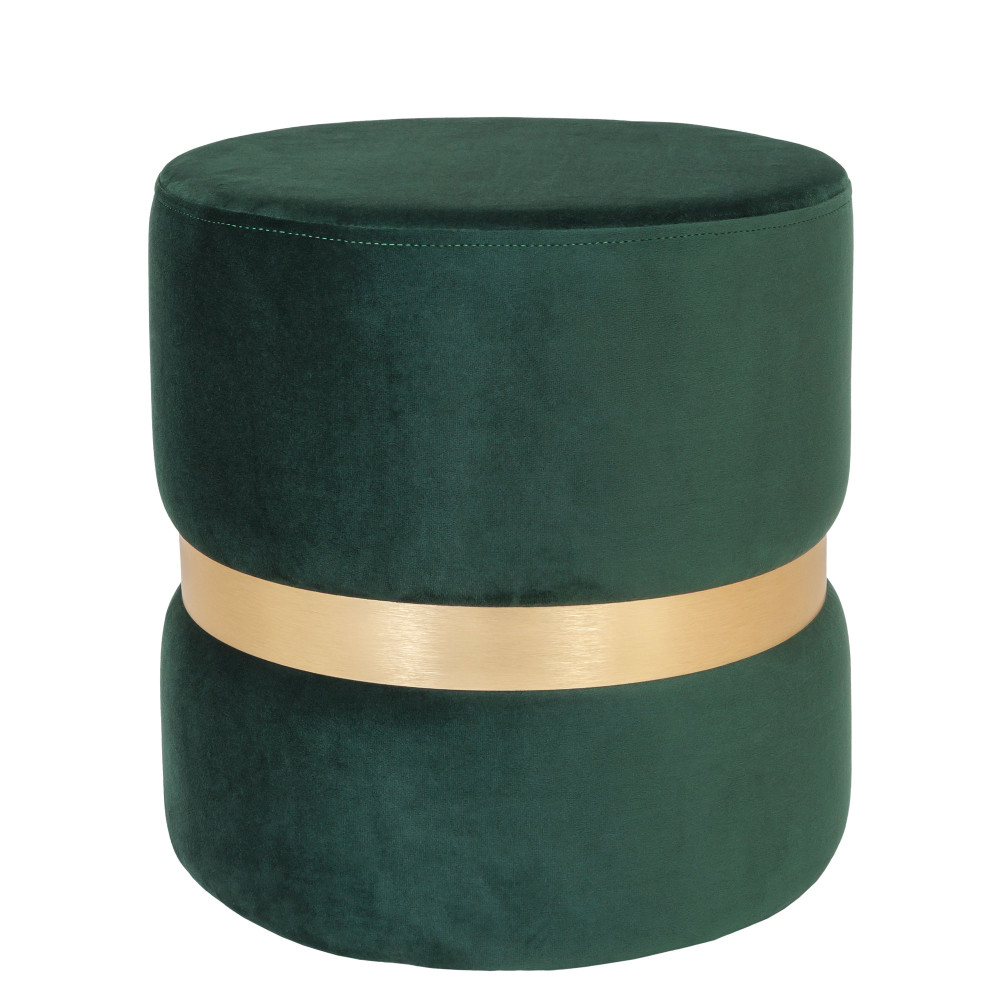 Taburet Ring - inel auriu - stofa H56 - verde Taburet Ring - inel auriu - stofa H56 - verde