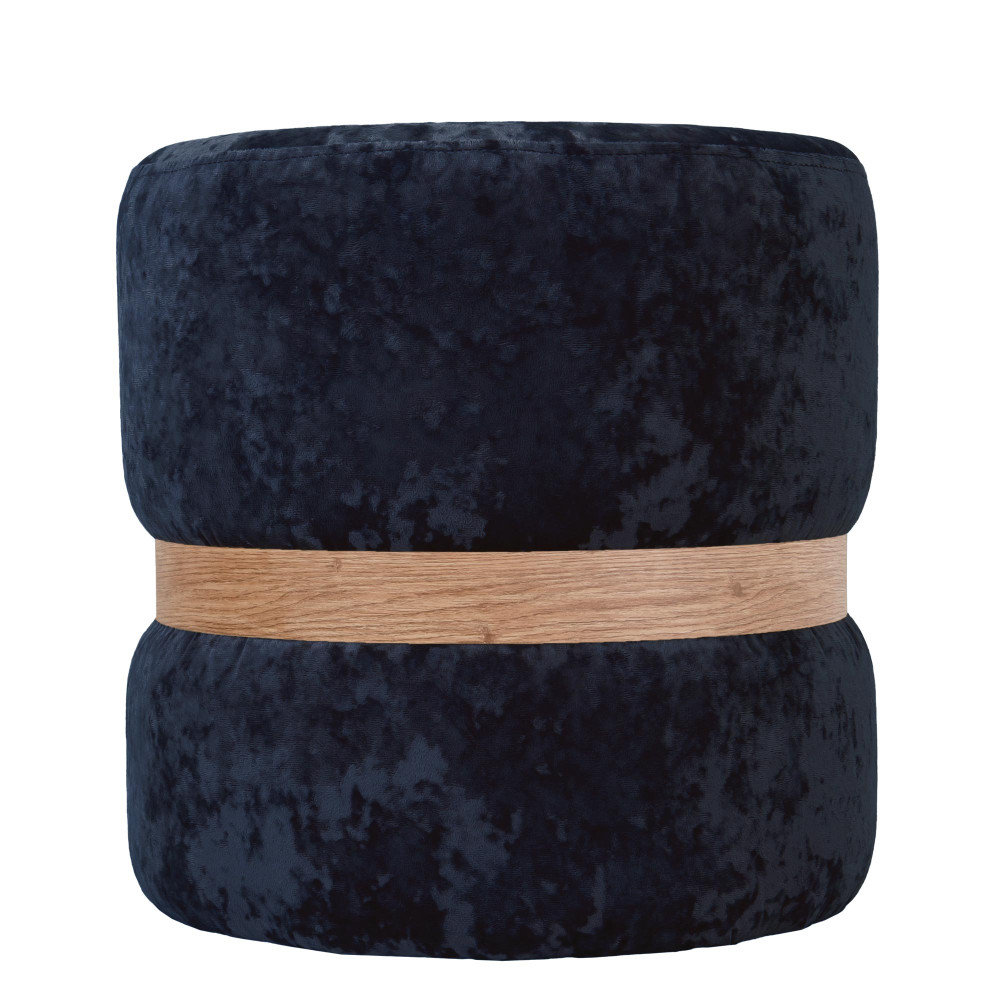 Taburet Ring - inel stejar - stofa E29 - albastru Taburet Ring - inel stejar - stofa E29 - albastru