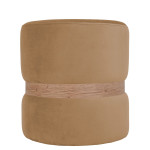 Taburet Ring - inel stejar - stofa H03 - bej