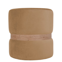 Taburet Ring - inel stejar - stofa H03 - bej Taburet Ring - inel stejar - stofa H03 - bej