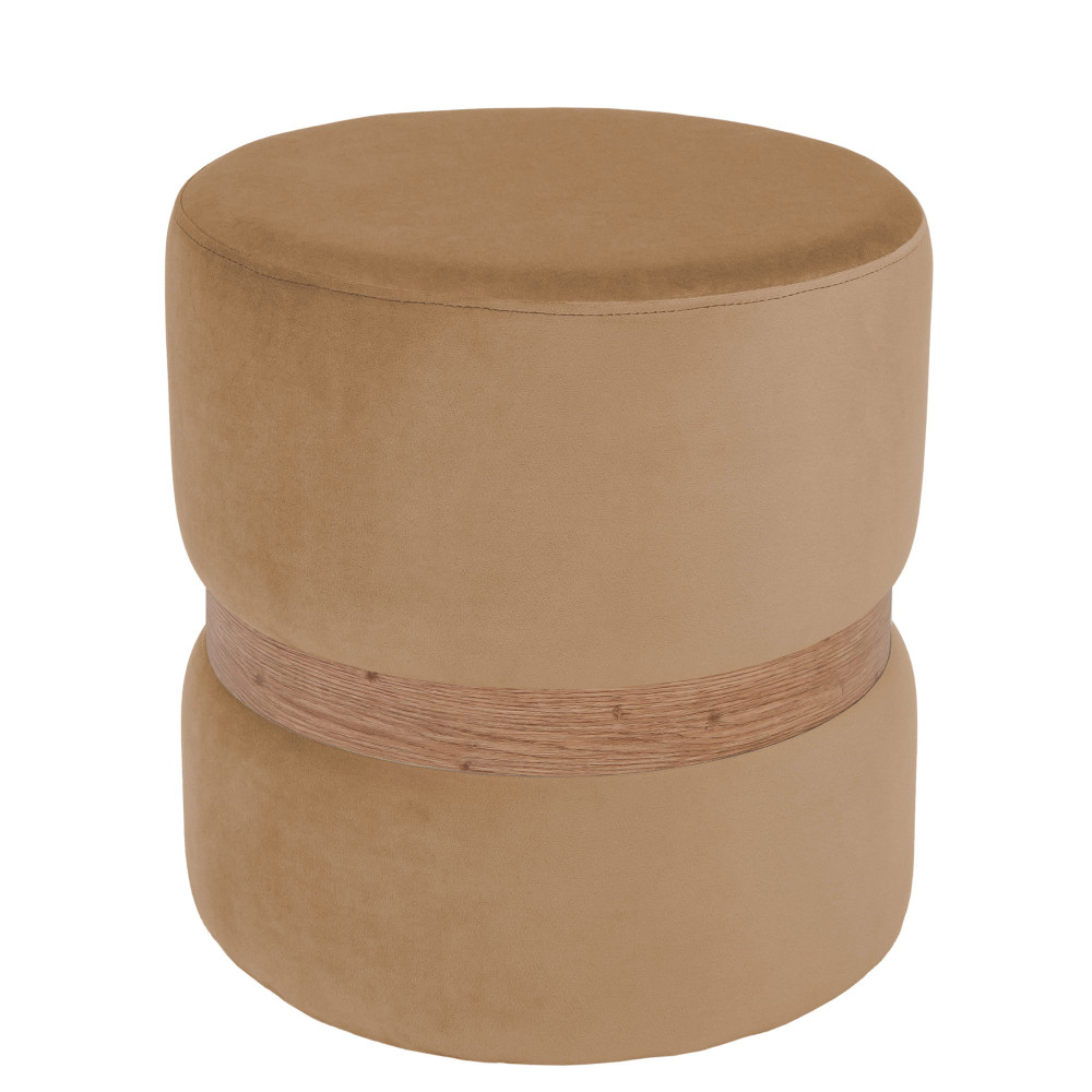 Taburet Ring - inel stejar - stofa H03 - bej Taburet Ring - inel stejar - stofa H03 - bej
