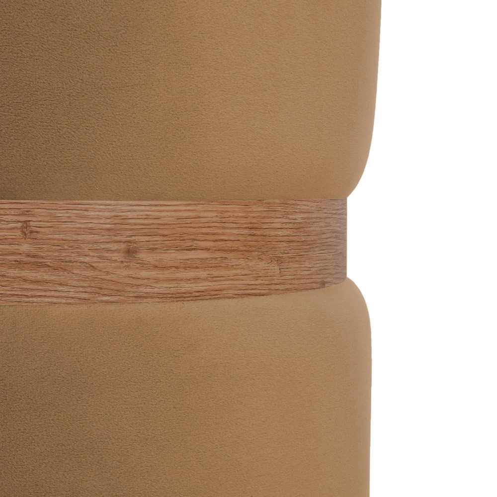 Taburet Ring - inel stejar - stofa H03 - bej Taburet Ring - inel stejar - stofa H03 - bej