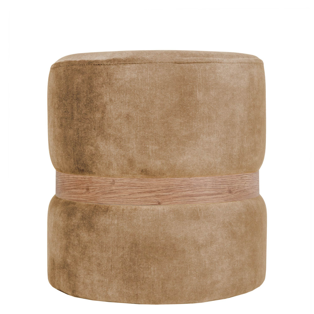 Taburet Ring - inel stejar - stofa P03 - bej Taburet Ring - inel stejar - stofa P03 - bej