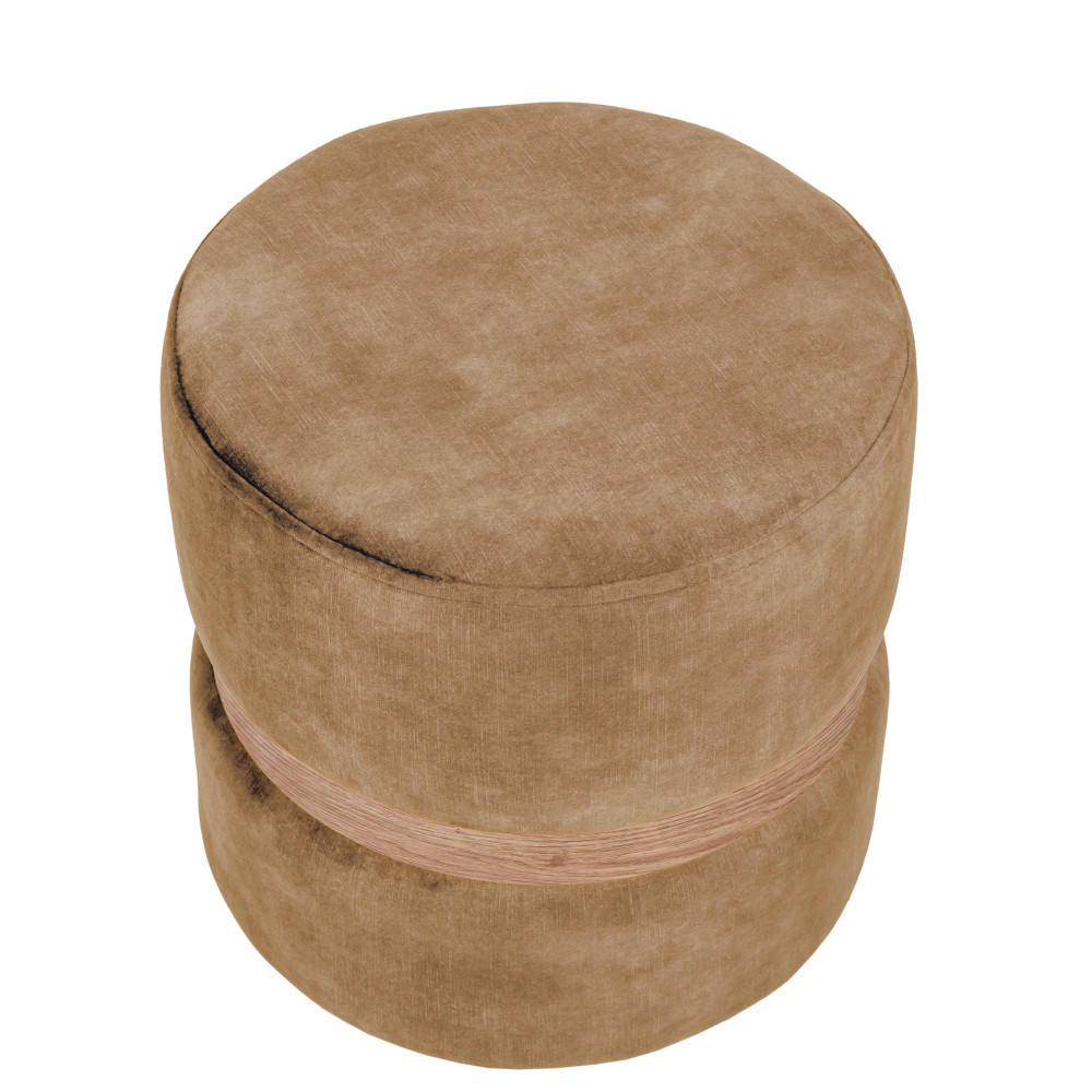 Taburet Ring - inel stejar - stofa P03 - bej Taburet Ring - inel stejar - stofa P03 - bej