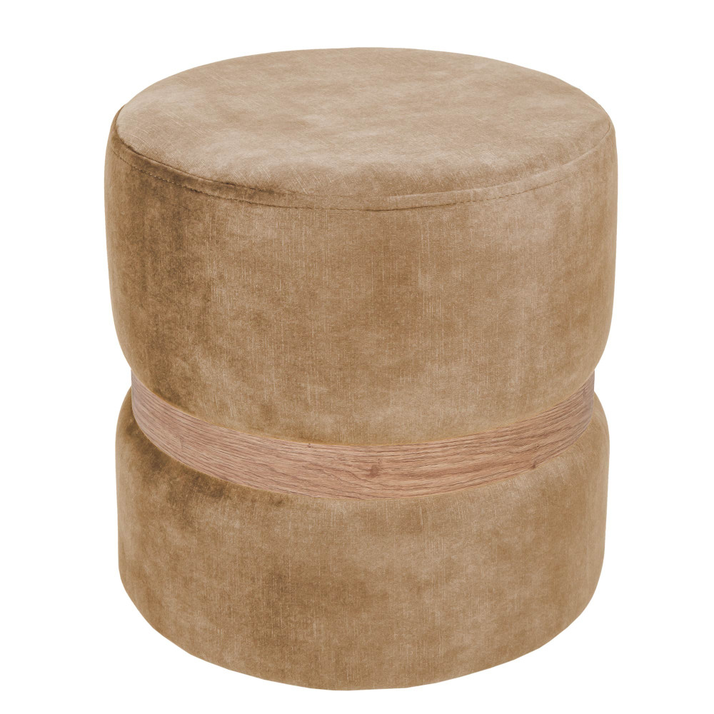 Taburet Ring - inel stejar - stofa P03 - bej Taburet Ring - inel stejar - stofa P03 - bej