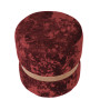 Taburet Ring - inel stejar - stofa E42 - bordo Taburet Ring - inel stejar - stofa E42 - bordo