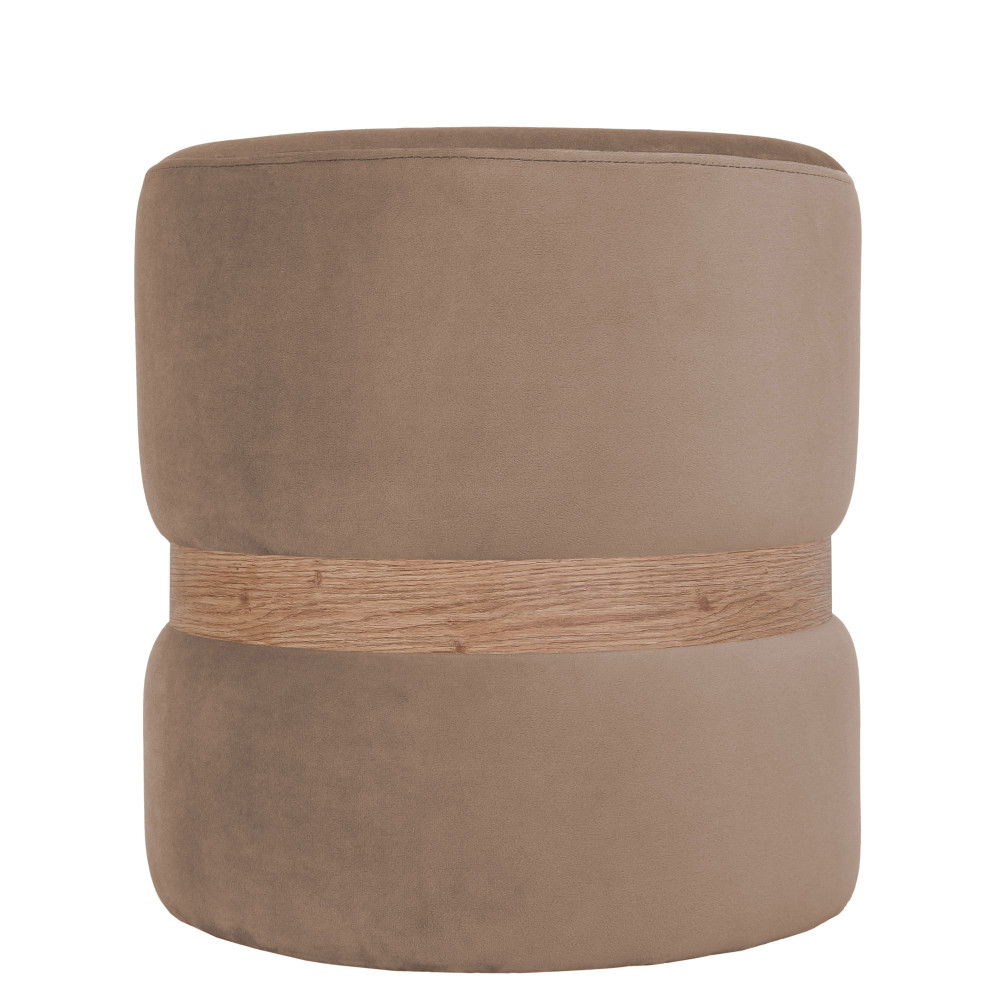Taburet Ring - inel stejar - stofa H44 - grej Taburet Ring - inel stejar - stofa H44 - grej