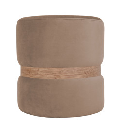 Taburet Ring - inel stejar - stofa H44 - grej Taburet Ring - inel stejar - stofa H44 - grej