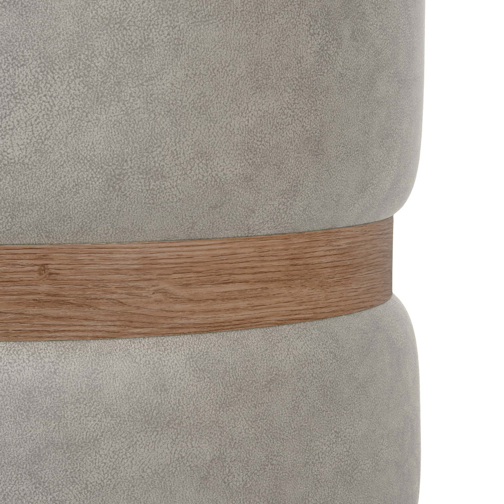 Taburet Ring - inel stejar - stofa M601 - crem Taburet Ring - inel stejar - stofa M601 - crem