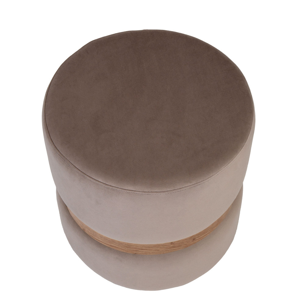 Taburet Ring - inel stejar - stofa H34 - gri deschis Taburet Ring - inel stejar - stofa H34 - gri deschis