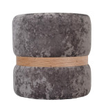 Taburet Ring - inel stejar - stofa E30 - gri