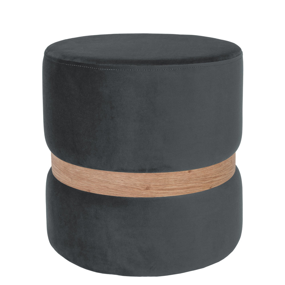 Taburet Ring - inel stejar - stofa H30 - gri Taburet Ring - inel stejar - stofa H30 - gri