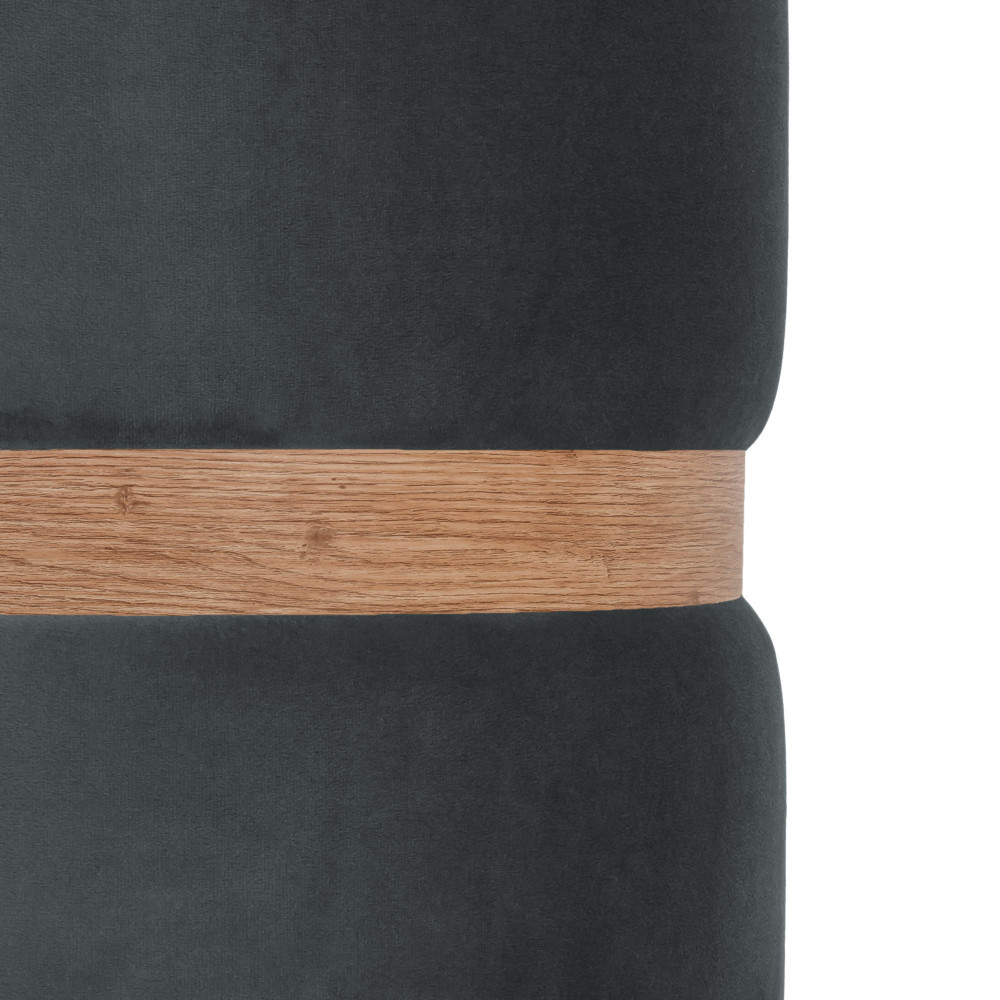 Taburet Ring - inel stejar - stofa H30 - gri Taburet Ring - inel stejar - stofa H30 - gri