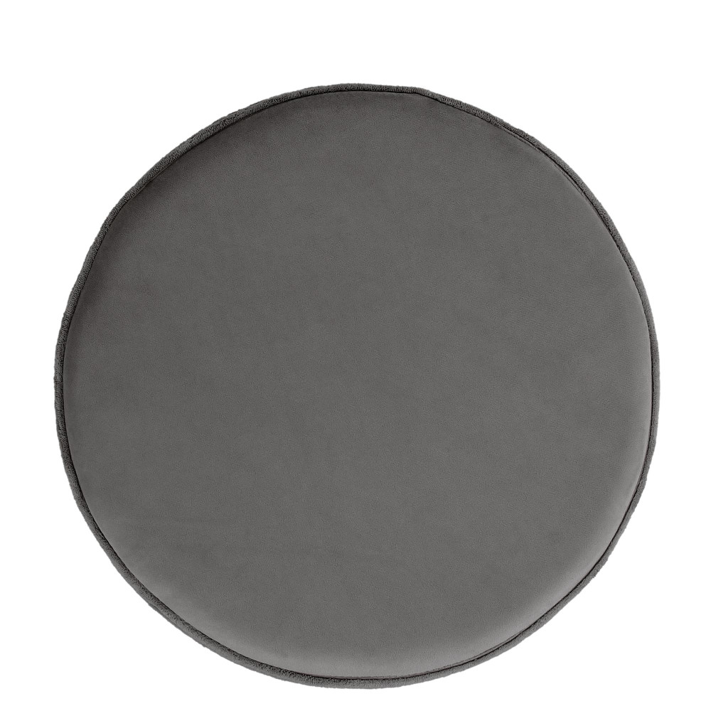 Taburet Ring - inel stejar - stofa L49 - gri petrol