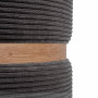 Taburet Ring - inel stejar - stofa L49 - gri petrol