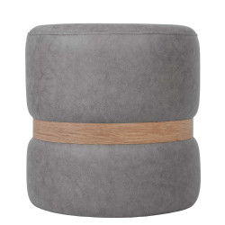 Taburet Ring - inel stejar - stofa M609 - gri deschis Taburet Ring - inel stejar - stofa M609 - gri deschis