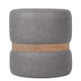 Taburet Ring - inel stejar - stofa M609 - gri deschis Taburet Ring - inel stejar - stofa M609 - gri deschis