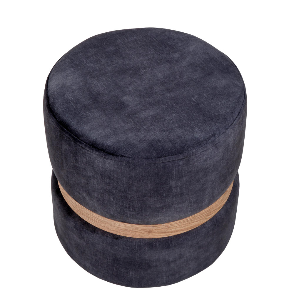 Taburet Ring - inel stejar - stofa P17 - gri Taburet Ring - inel stejar - stofa P17 - gri