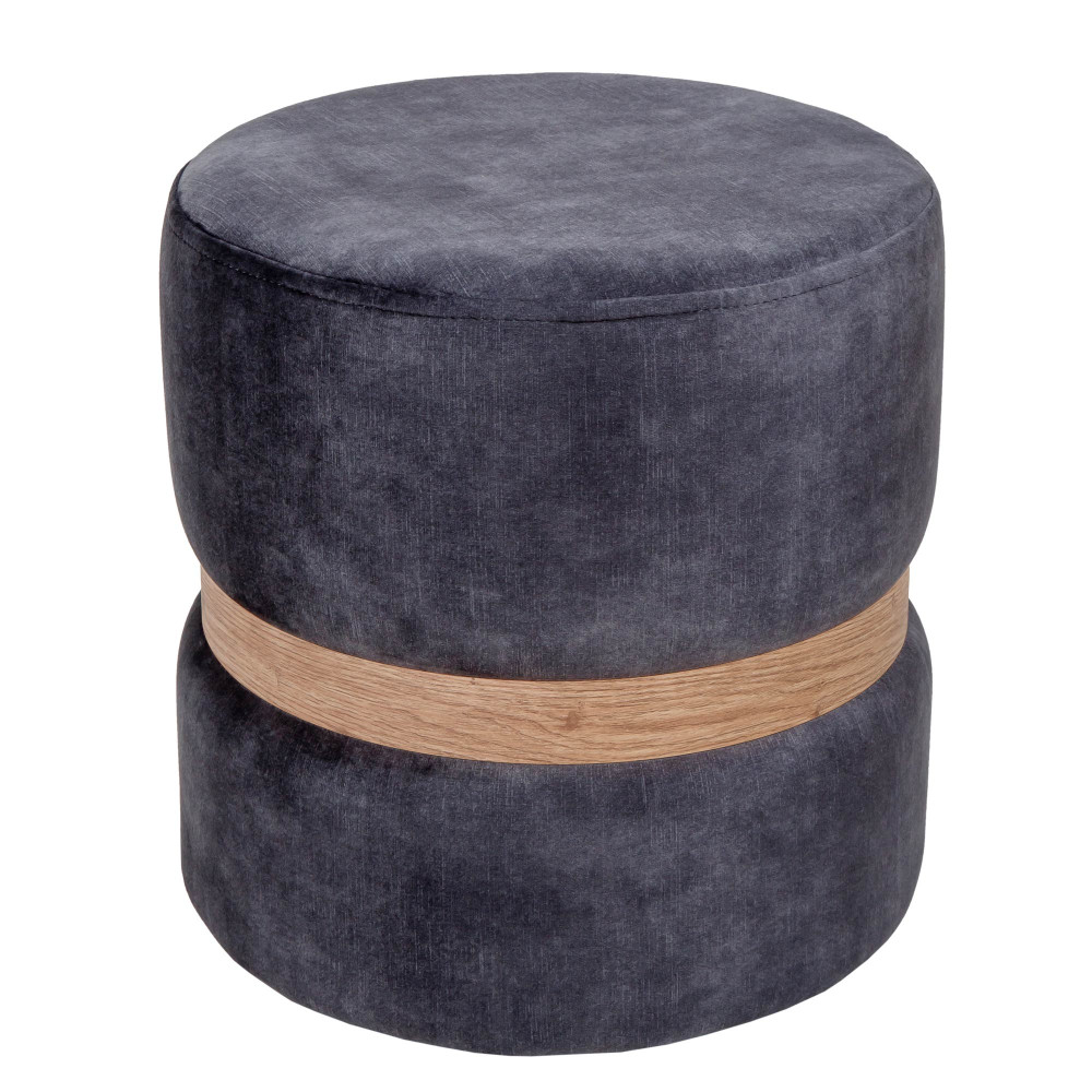 Taburet Ring - inel stejar - stofa P17 - gri Taburet Ring - inel stejar - stofa P17 - gri