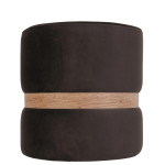 Taburet Ring - inel stejar - stofa H48 - maro