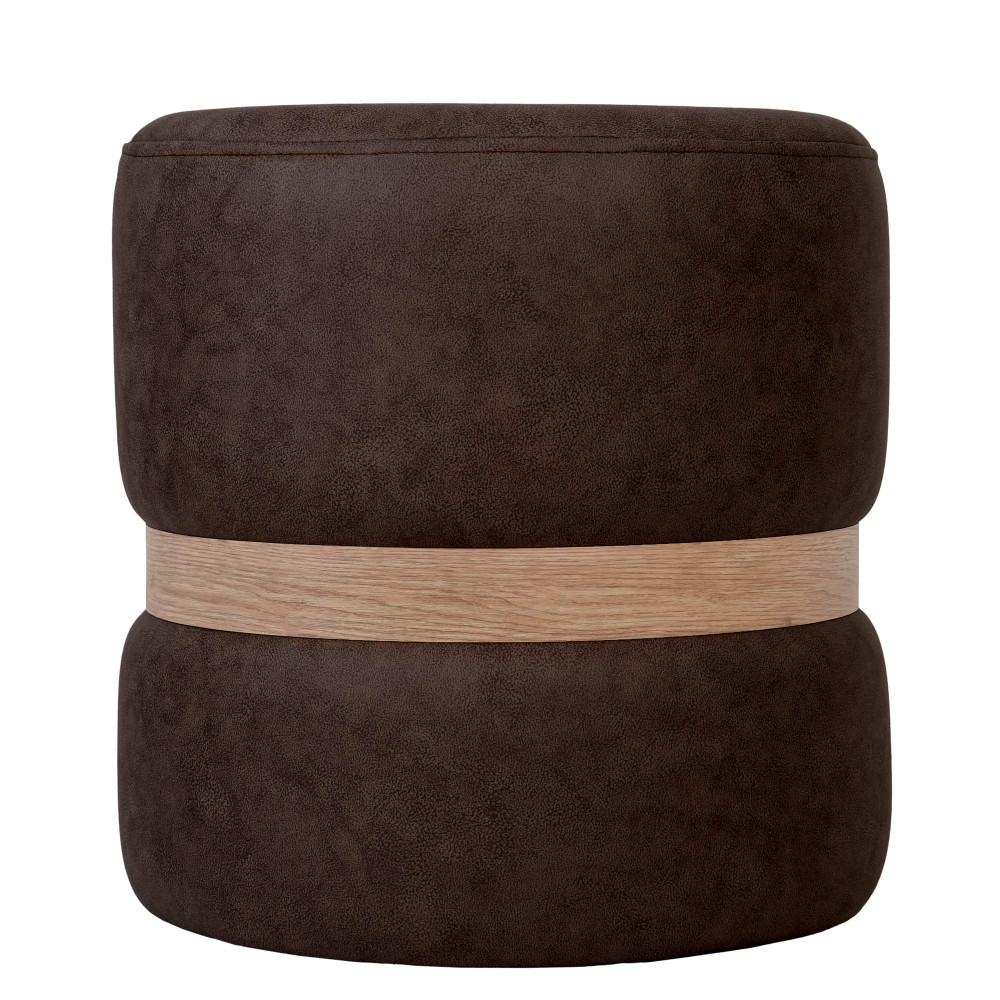 Taburet Ring - inel stejar - stofa M612 - maro Taburet Ring - inel stejar - stofa M612 - maro