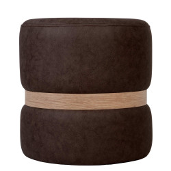 Taburet Ring - inel stejar - stofa M612 - maro