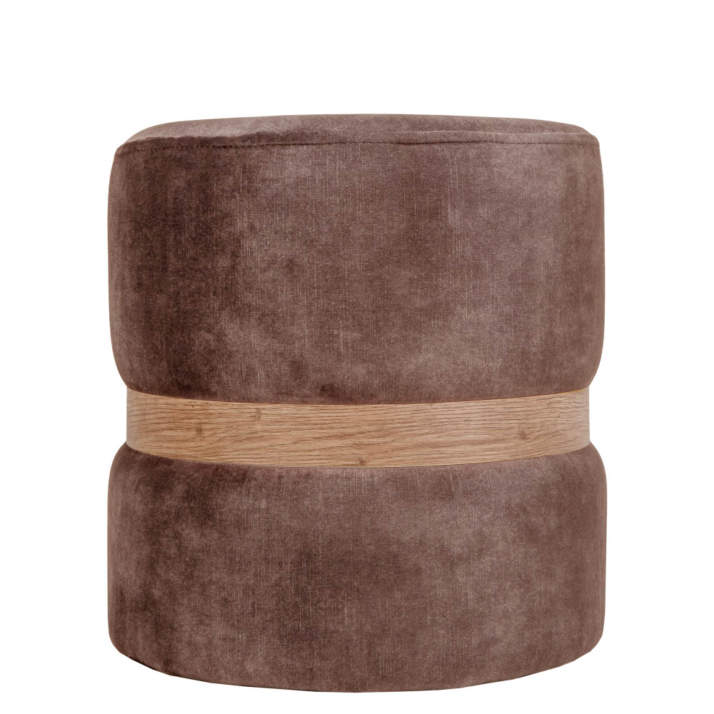 Taburet Ring - inel stejar - stofa P05 - maro Taburet Ring - inel stejar - stofa P05 - maro