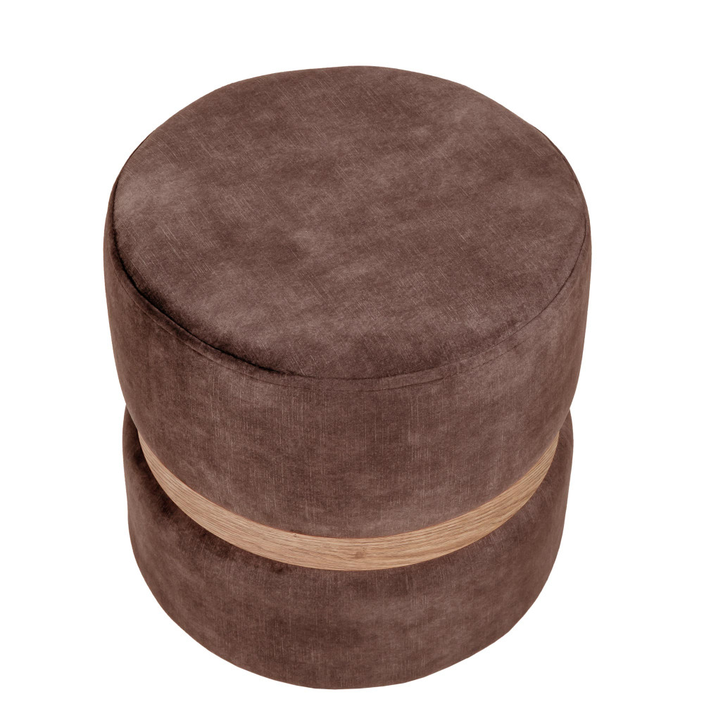 Taburet Ring - inel stejar - stofa P05 - maro Taburet Ring - inel stejar - stofa P05 - maro
