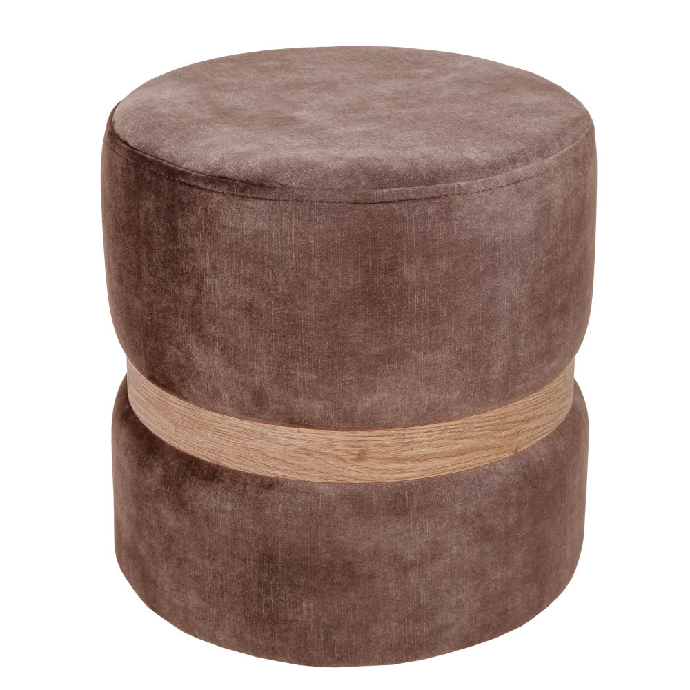 Taburet Ring - inel stejar - stofa P05 - maro Taburet Ring - inel stejar - stofa P05 - maro