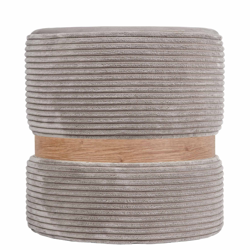Taburet Ring - inel stejar - stofa L46 - maro deschis Taburet Ring - inel stejar - stofa L46 - maro deschis