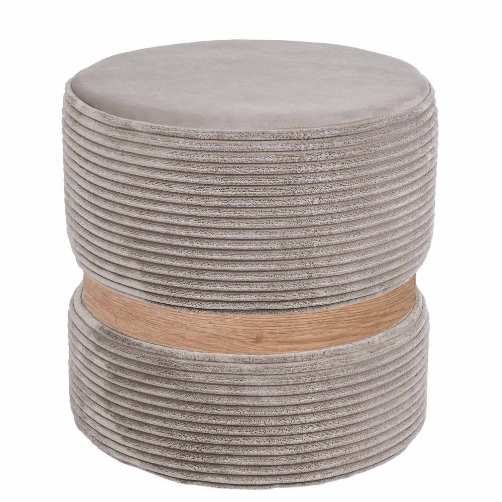 Taburet Ring - inel stejar - stofa L46 - maro deschis Taburet Ring - inel stejar - stofa L46 - maro deschis
