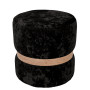 Taburet Ring - inel stejar - stofa E01 - negru Taburet Ring - inel stejar - stofa E01 - negru