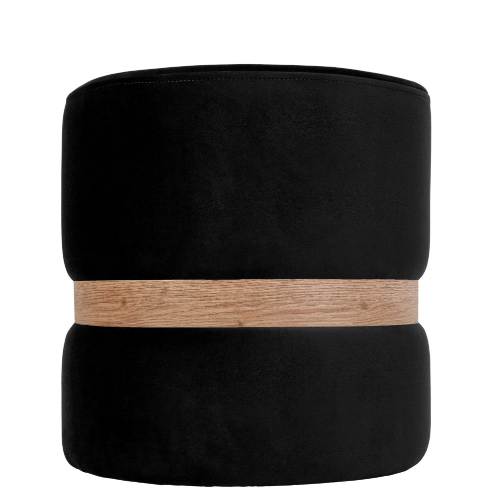 Taburet Ring - inel stejar - stofa H01 - negru Taburet Ring - inel stejar - stofa H01 - negru