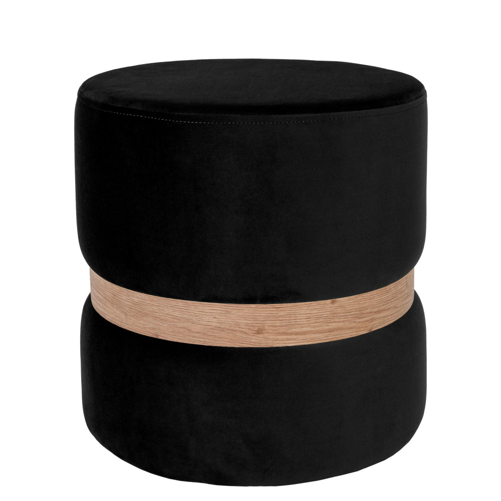 Taburet Ring - inel stejar - stofa H01 - negru Taburet Ring - inel stejar - stofa H01 - negru