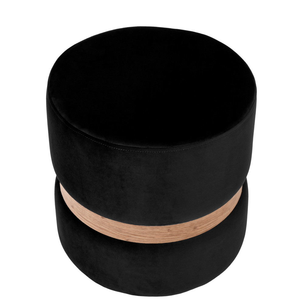 Taburet Ring - inel stejar - stofa H01 - negru Taburet Ring - inel stejar - stofa H01 - negru