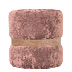 Taburet Ring - inel stejar - stofa E45 - roz