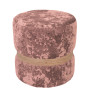 Taburet Ring - inel stejar - stofa E45 - roz Taburet Ring - inel stejar - stofa E45 - roz