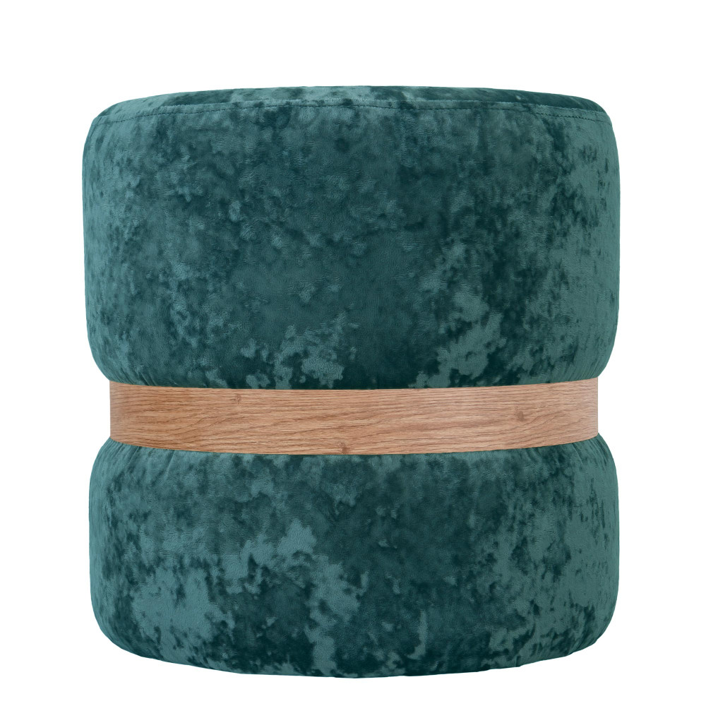 Taburet Ring - inel stejar - stofa E22 - turcoaz Taburet Ring - inel stejar - stofa E22 - turcoaz