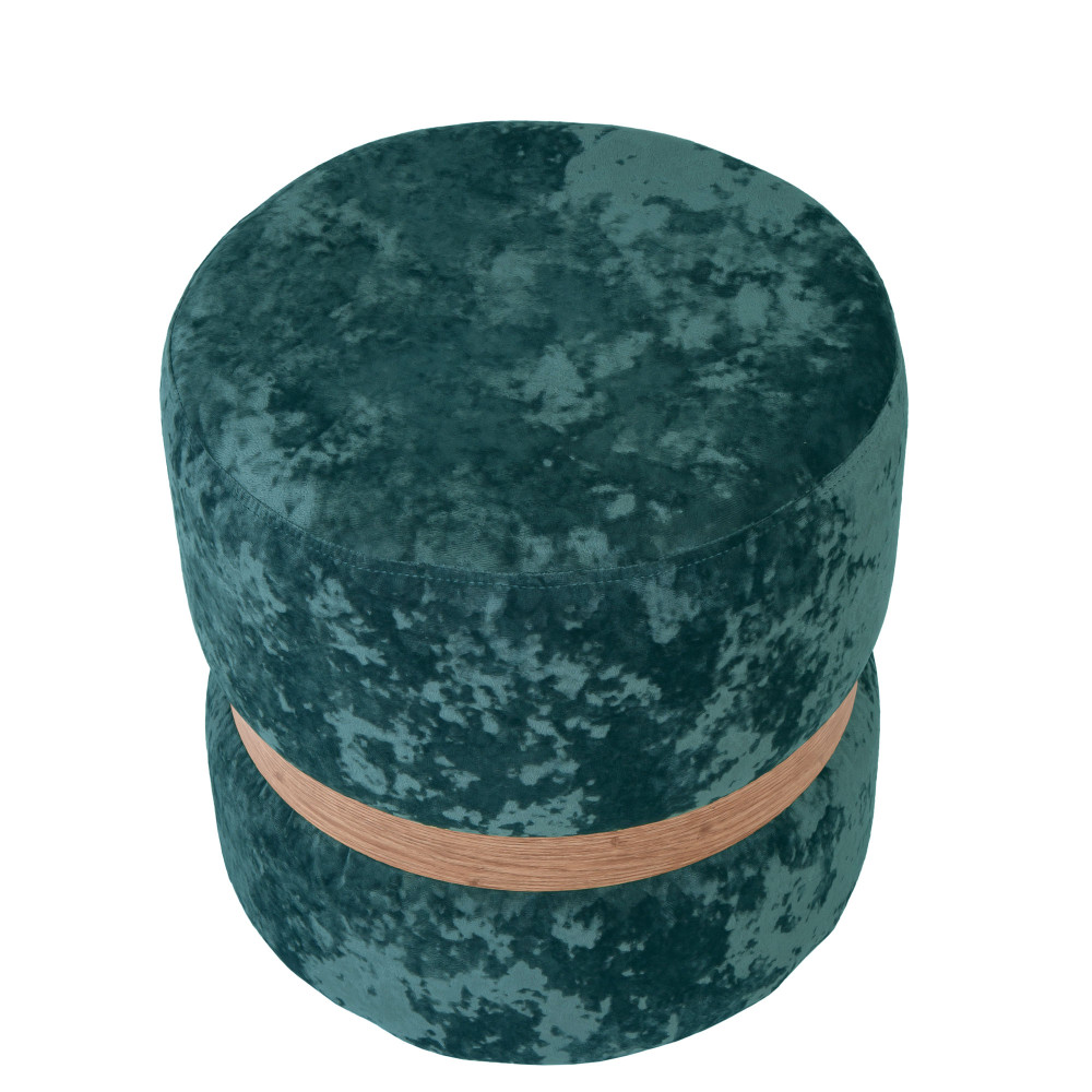 Taburet Ring - inel stejar - stofa E22 - turcoaz Taburet Ring - inel stejar - stofa E22 - turcoaz