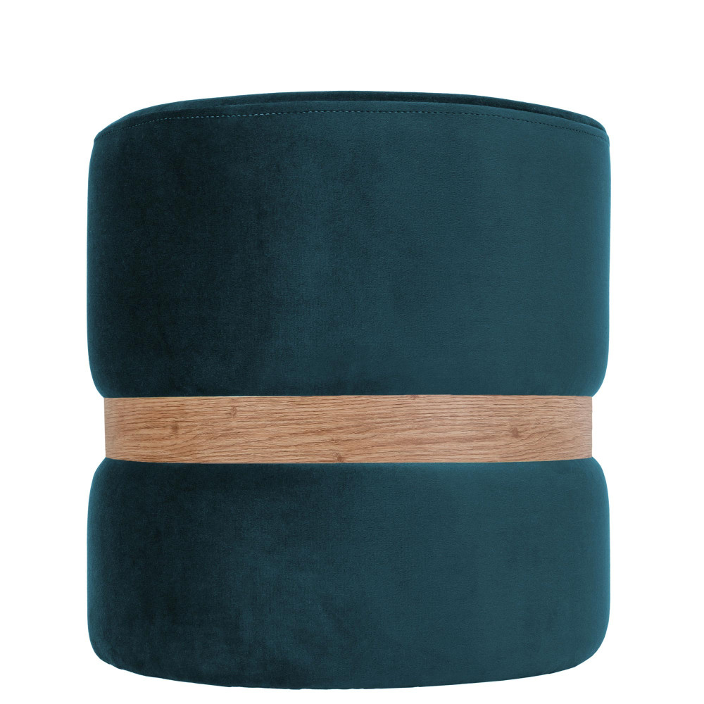 Taburet Ring - inel stejar - stofa H13 - turcoaz Taburet Ring - inel stejar - stofa H13 - turcoaz