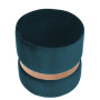 Taburet Ring - inel stejar - stofa H13 - turcoaz Taburet Ring - inel stejar - stofa H13 - turcoaz