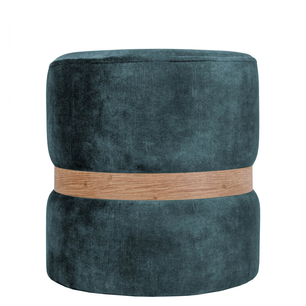 Taburet Ring - inel stejar - stofa P13 - turcoaz Taburet Ring - inel stejar - stofa P13 - turcoaz