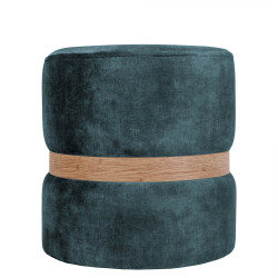 Taburet Ring - inel stejar - stofa P13 - turcoaz Taburet Ring - inel stejar - stofa P13 - turcoaz