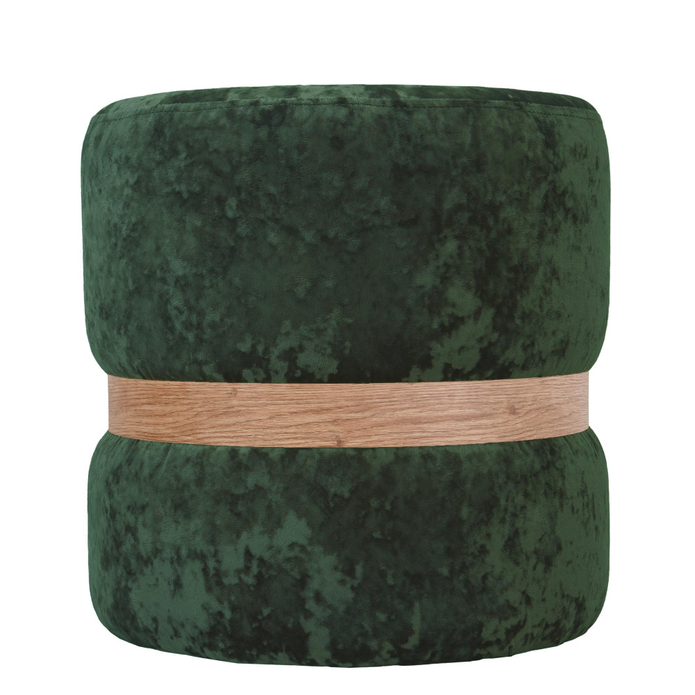 Taburet Ring - inel stejar - stofa E57 - verde Taburet Ring - inel stejar - stofa E57 - verde